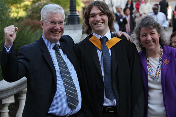 Parents and graduate