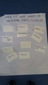 Post it notes from the sleep workshop