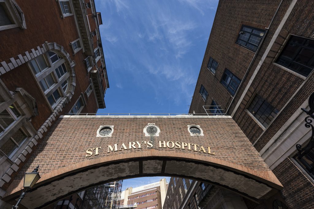 A photograph of St Mary's hospital