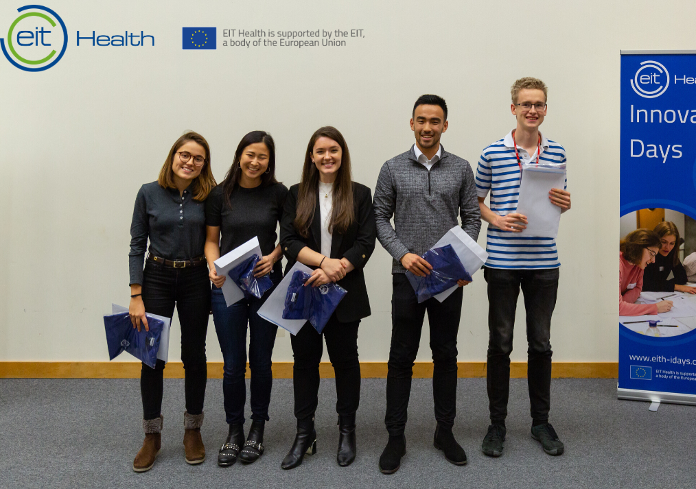 The winning team from the EIT Health  Innovation Day