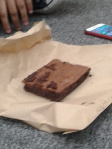 Chandan had a brownie too...