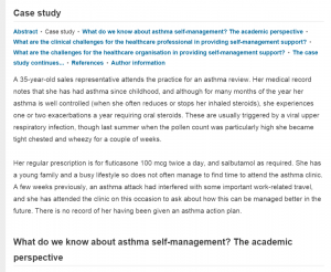 asthma case