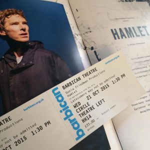 I couldn't take pictures inside the theatre, so the programme and the tickets will have to do :) 